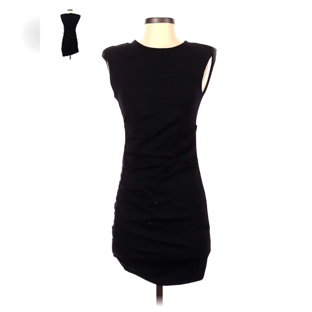 Topshop sleeveless black dress